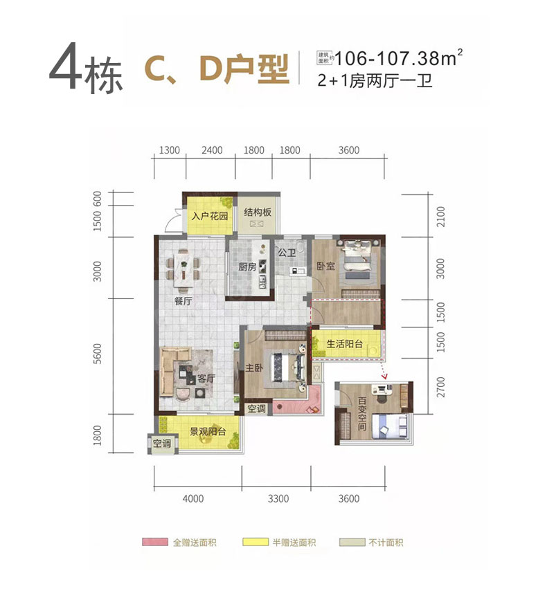 4棟C、D戶型